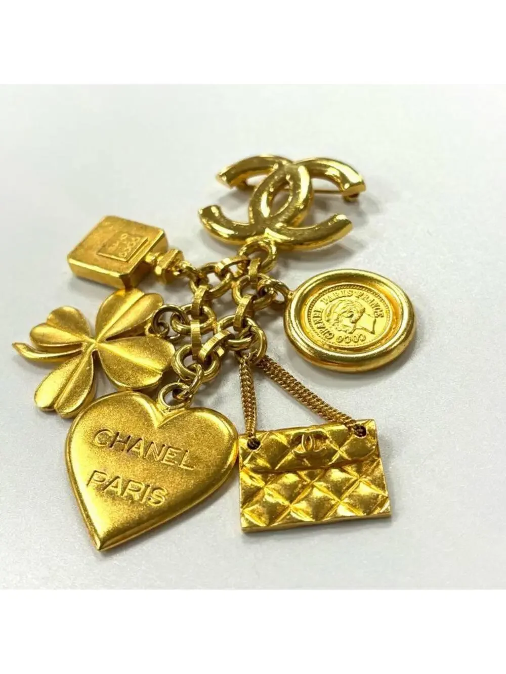Chanel Cc Logo Brooch Metal #234138C16B